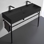 Scarabeo 8031/R-120B-49-CON-BLK Sink Finish